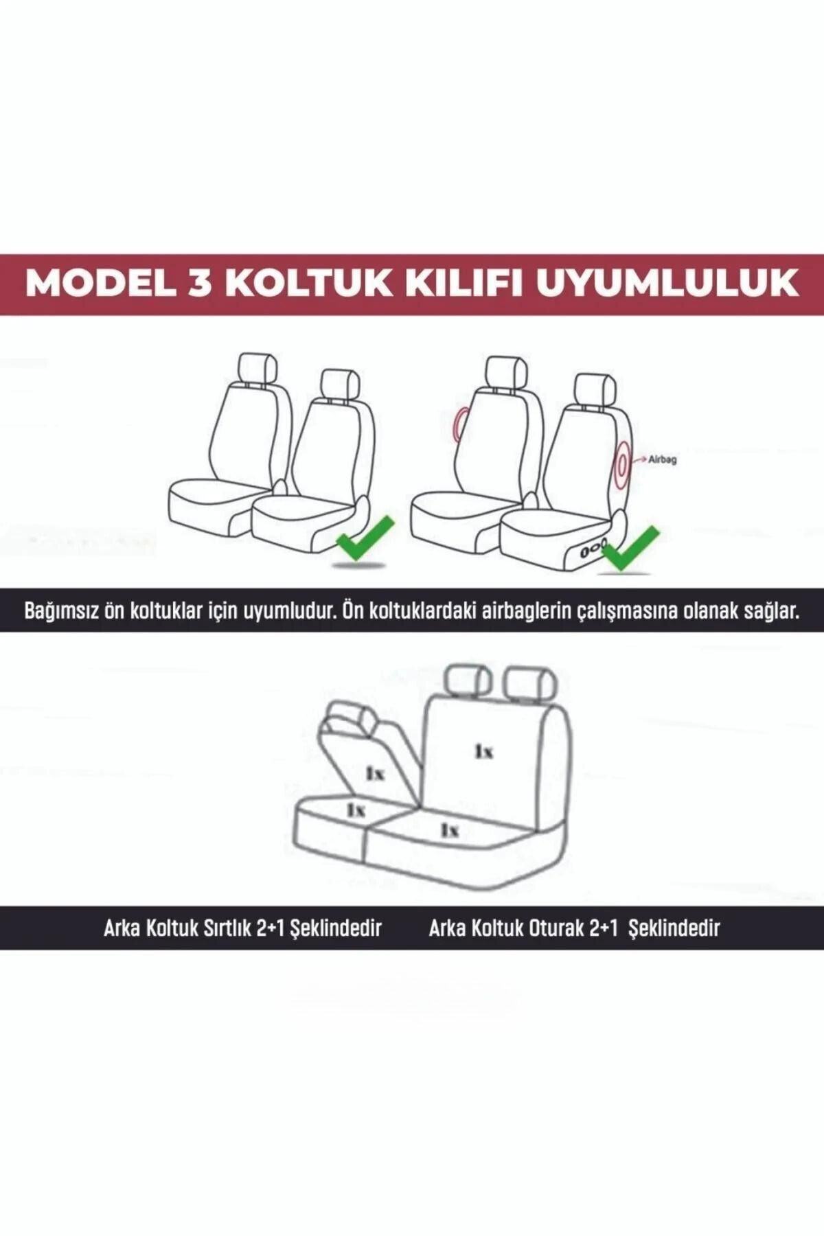 Ayıntap Modüler Oto Koltuk Kılıfı Seti Esnek Uyum Ve Dayanıklı Tasarım Ticari 2+1 Mavi