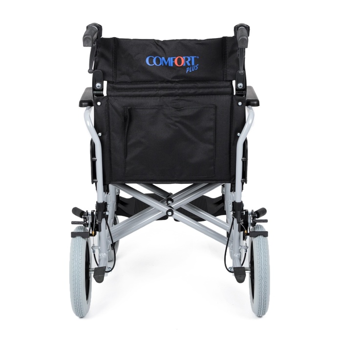 COMFORT PLUS DM-337 45 CM ALÜMİNYUM ÖZELLİKLİ TRANSFER TEKERLEKLİ SANDALYE