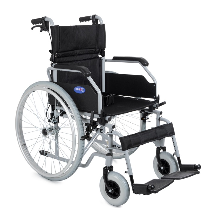 COMFORT PLUS DM-321 ALÜMİNYUM ÖZELLİKLİ TEKERLEKLİ SANDALYE 40 CM