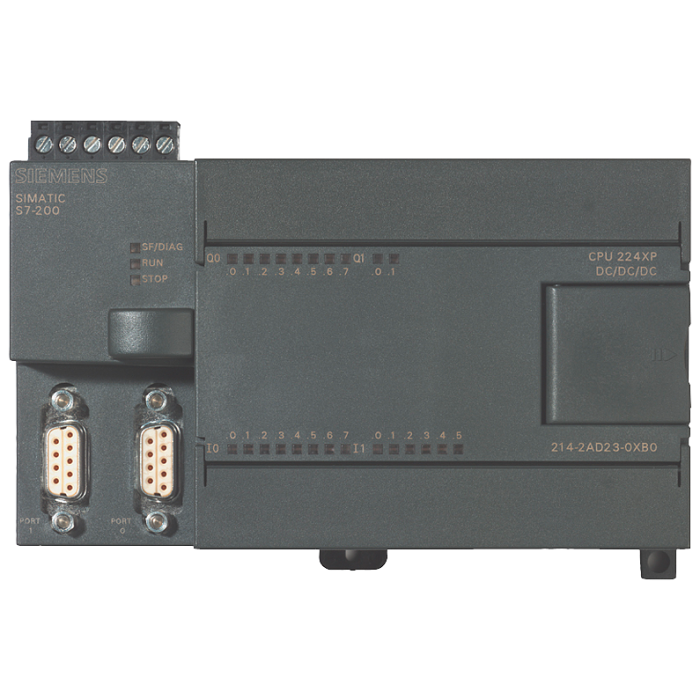 6ES7214-2BD23-0XB0 SIMATIC S7-200, CPU 224XP Compact unit, 14DI DC/10DO relay, 2 AI, 1 AO, 12/16 KB progr./10 KB data, 2 PPI