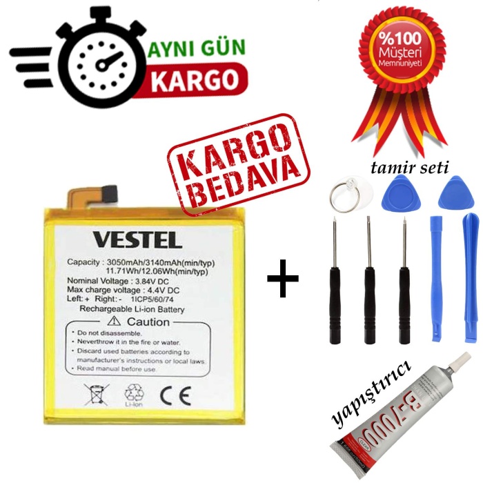 Vestel Venüs V5 Orjinal Kalite Batarya Pil