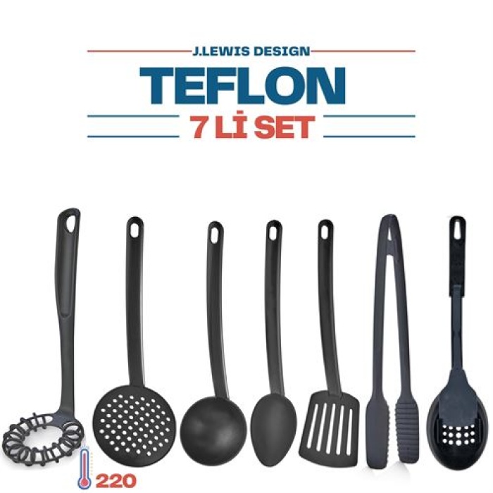 Tekno-Firsat XXL J.Lewis 7 li Teflon Yemek Hazırlama Servis Seti