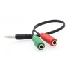 AUX STEREO BİRLEŞTİRİCİ 2 TO 1 KULAKLIK GİRİŞ ÇEVİRİCİ C-575