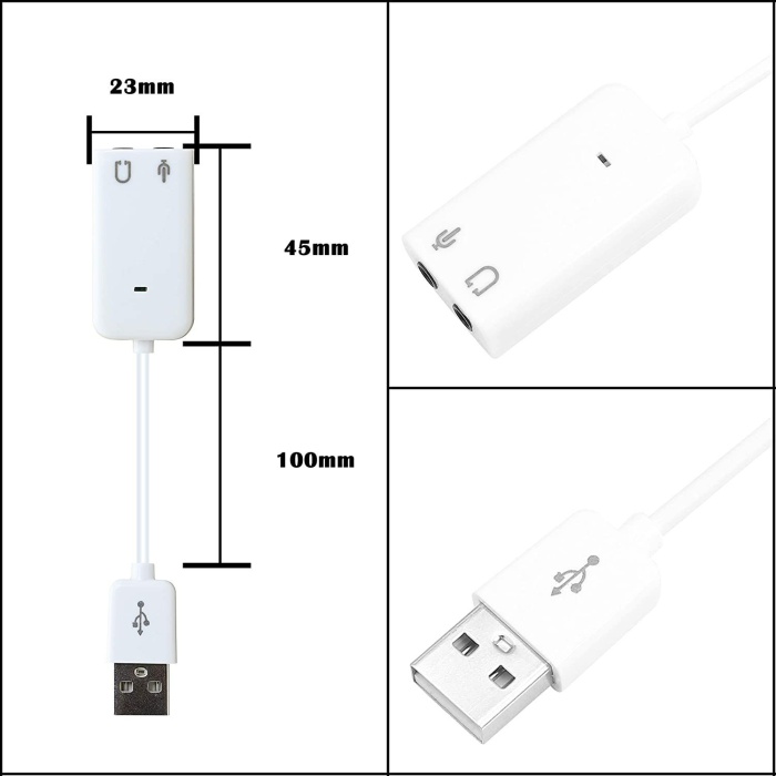 USB SES KARTI 7.1 KABLOLU C-849