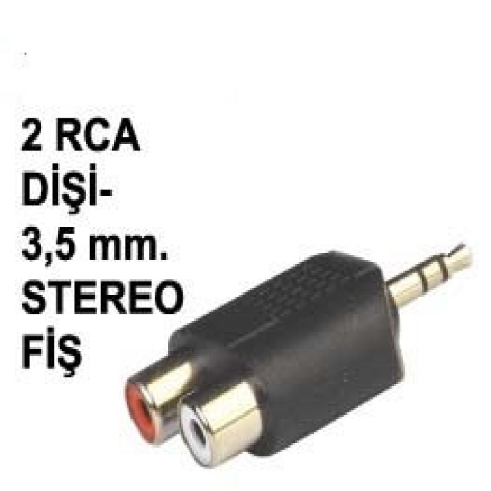 2 RCA TO STEREO 3.5 ÇEVİRİCİ APARAT