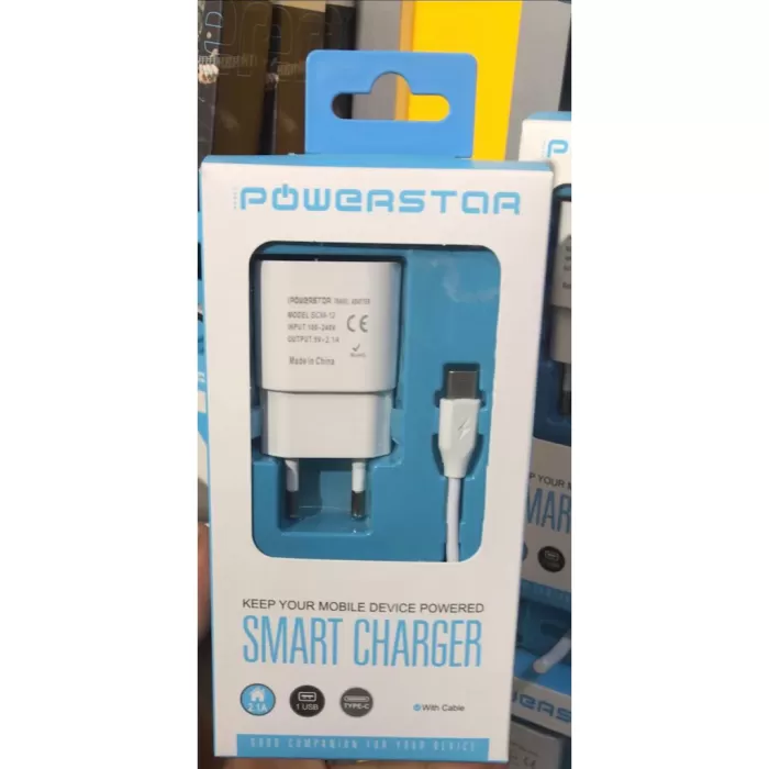 POWERSTOR SCM-12 TYPE-C 2.1A ŞARJ CİHAZI SET