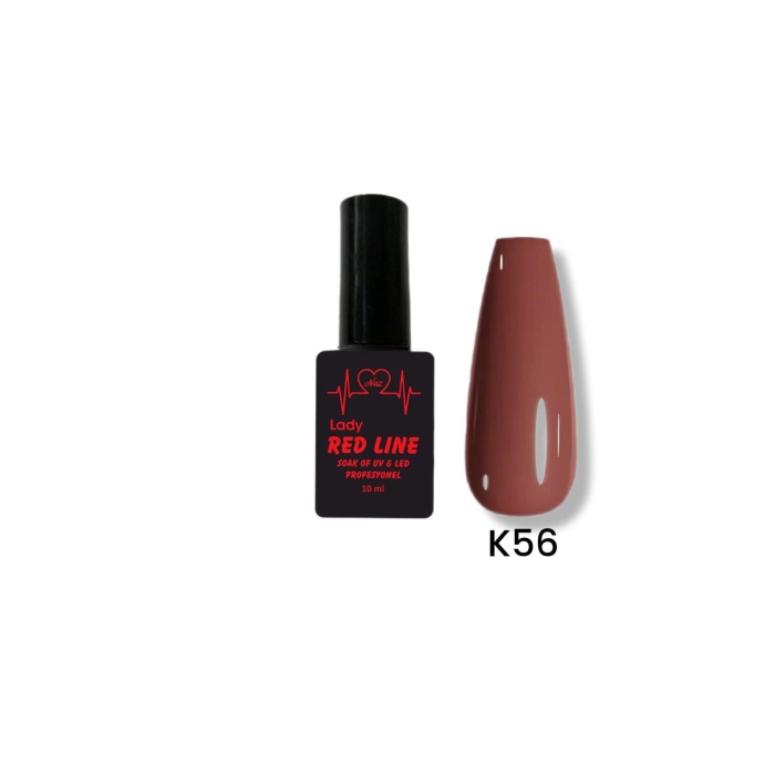 Lady Red Line Kalıcı Oje K56