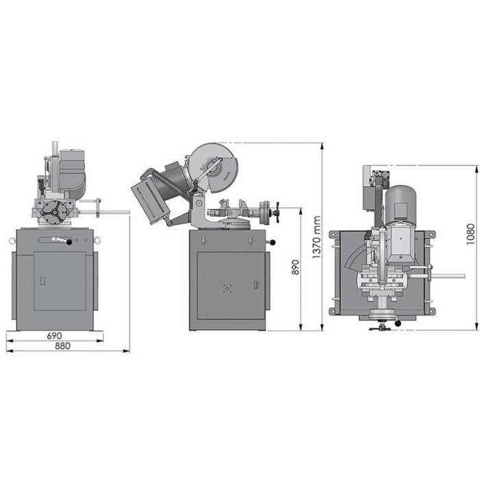 İLERİ TEKNİK V315X YARIM OTOMATİK ÇAPAKSIZ SULU PROFİL KESİM MAKİNASI