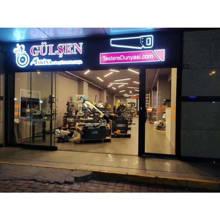 CUTERAL PSM 220 SULU ÇAPAKSIZ MANUEL DÖNER GÖBEK AÇILI ŞERİT TESTERE MAKİNASI