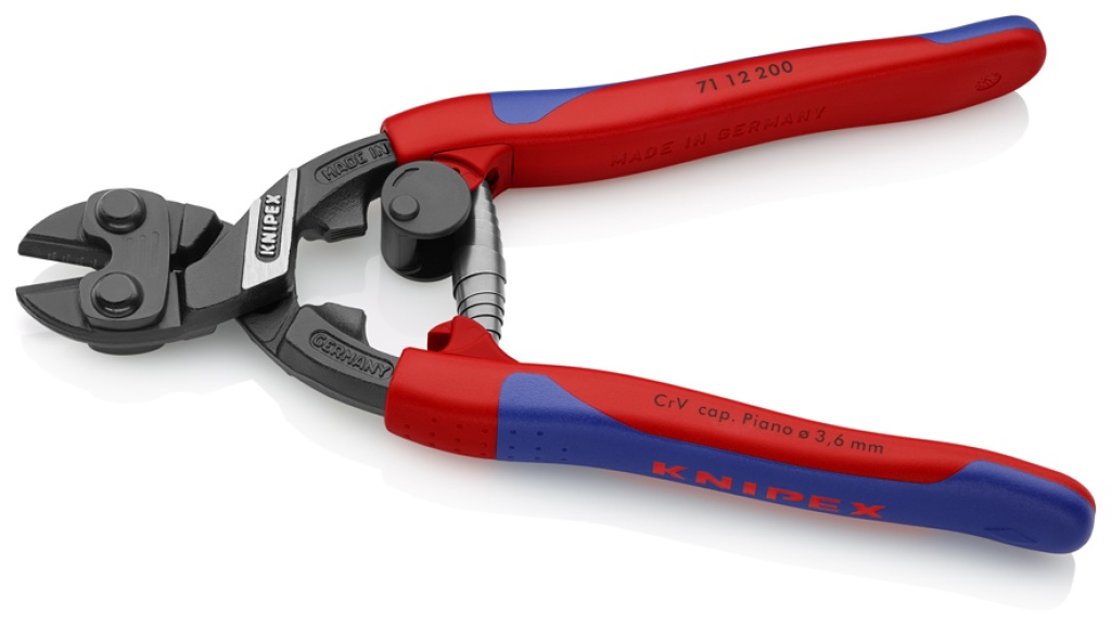 br>KNIPEX 7122-200 200mm ミニクリッパー ベント型 クニペックス