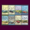 KLASİK OTOMOBİLLER-1985 TUVALU-DAMGASIZ MNH TAM SET