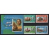 GEMİLER-KRİSTOF KOLOMB-1992 ROMANYA-DAMGASIZ MNH BLOK + TAM SET