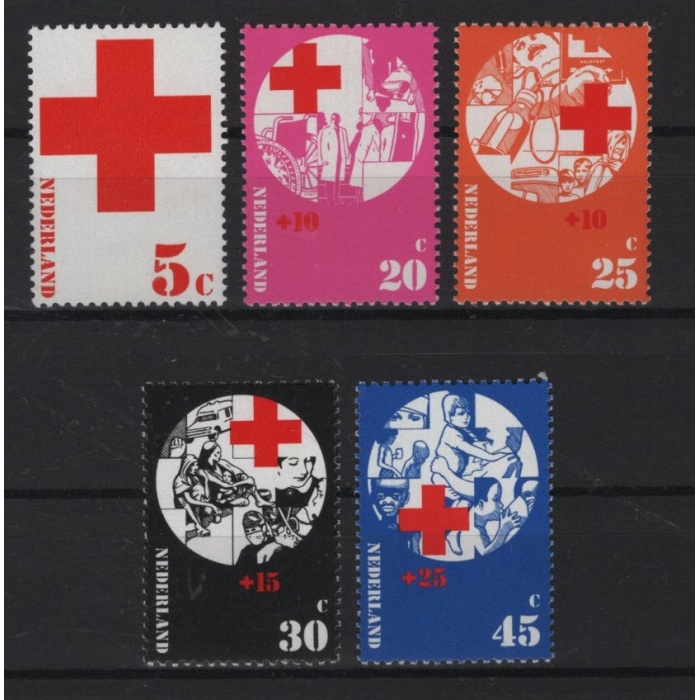 KIZILHAÇ-1972 HOLLANDA-DAMGASIZ MNH TAM SET