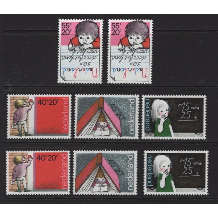 ÇOCUKLAR-1978 HOLLANDA-2 ADET-DAMGASIZ MNH TAM SET