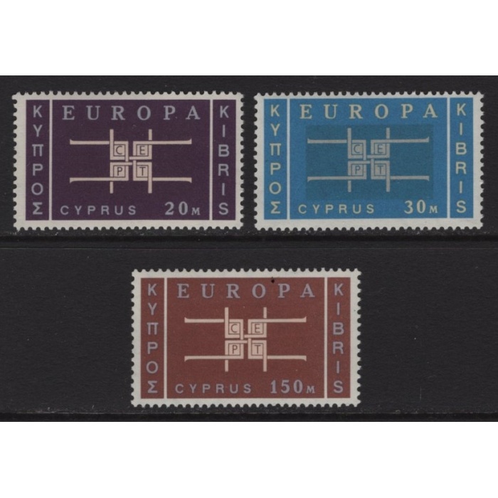 1963 AVRUPA CEPT-KIBRIS-DAMGASIZ MNH TAM SET-MICHEL KD: 40 EURO