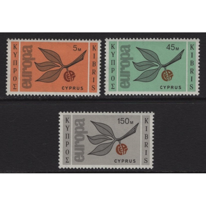 1965 AVRUPA CEPT-KIBRIS-DAMGASIZ MNH TAM SET-MICHEL KD: 35 EURO