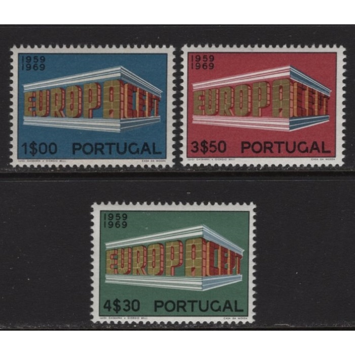 1969 AVRUPA CEPT-PORTEKİZ-DAMGASIZ MNH TAM SET-MICHEL KD: 30 EURO