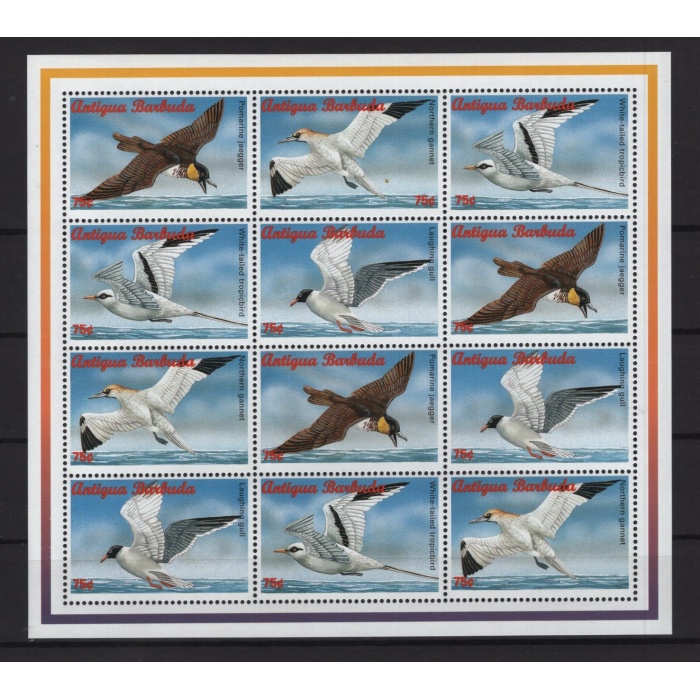 OKYANUS KUŞLARI-1995 ANTIGUA & BARBUDA-DAMGASIZ MNH BLOK