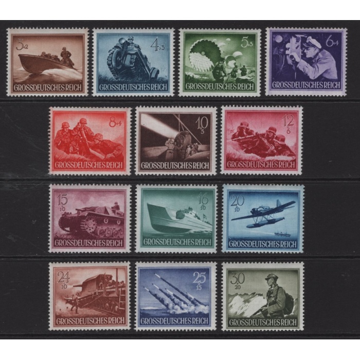 2. DÜNYA SAVAŞI-1944 REICH-DAMGASIZ MNH TAM SET