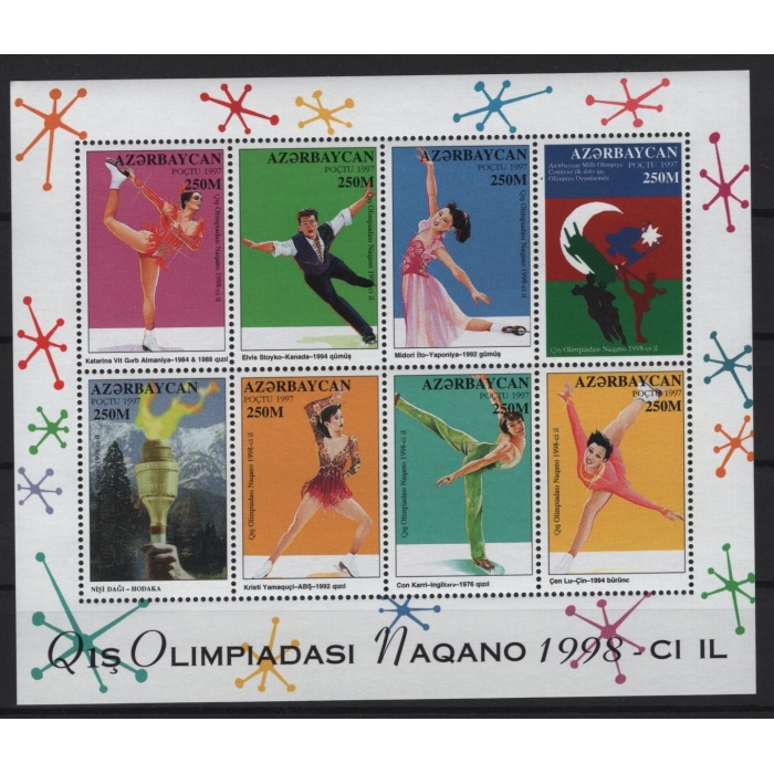 KIŞ OLİMPİYATLARI-1997 AZERBAYCAN-DAMGASIZ MNH BLOK