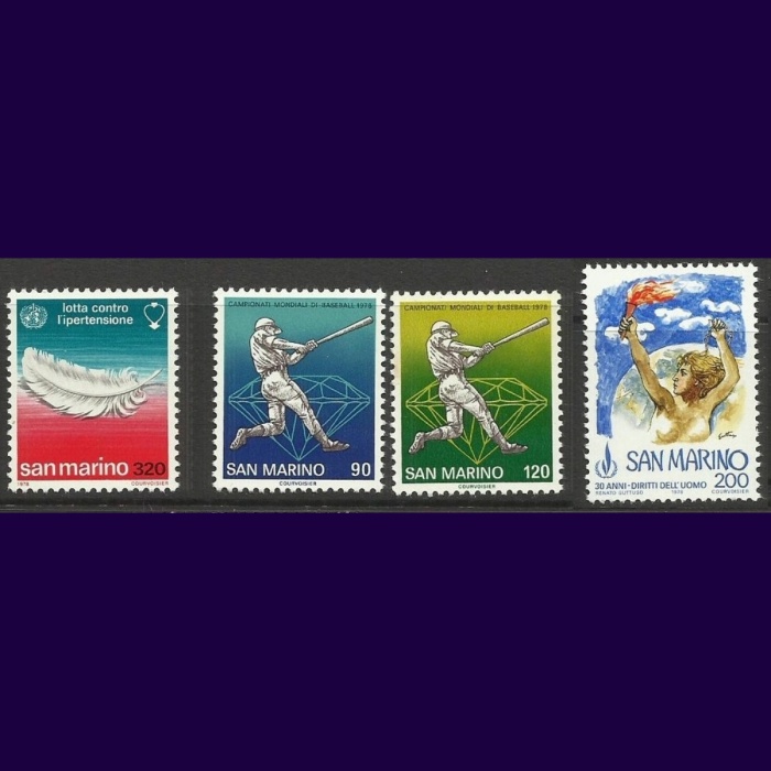 FARKLI TEMALAR-1978 SAN MARINO-DAMGASIZ MNH TAM SET