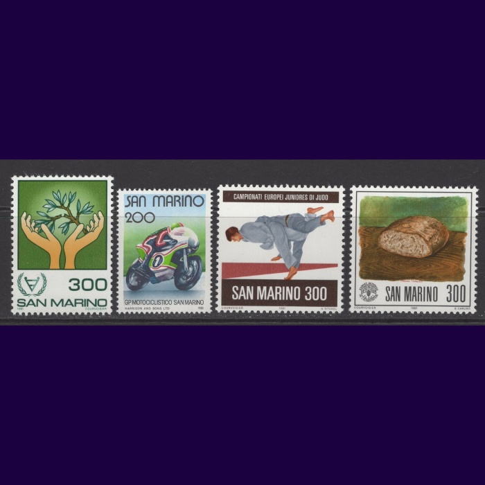 FARKLI TEMALAR-1981 SAN MARINO-DAMGASIZ MNH TAM SET