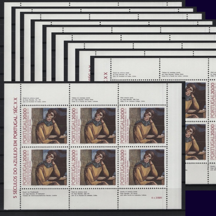 10X TABLOLAR-1981 PORTEKİZ-DAMGASIZ MNH KLEINBOGEN