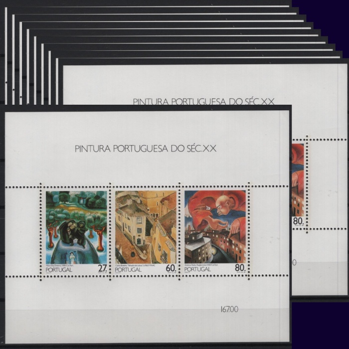 10X TABLOLAR-1988 PORTEKİZ-DAMGASIZ MNH BLOK