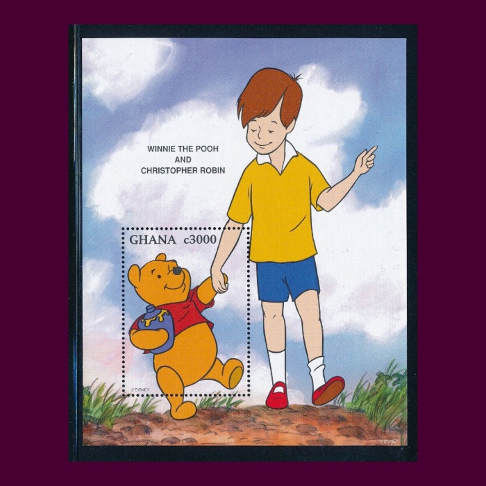 DİSNEY-WINNIE THE POOH-1996 GHANA-DAMGASIZ MNH BLOK