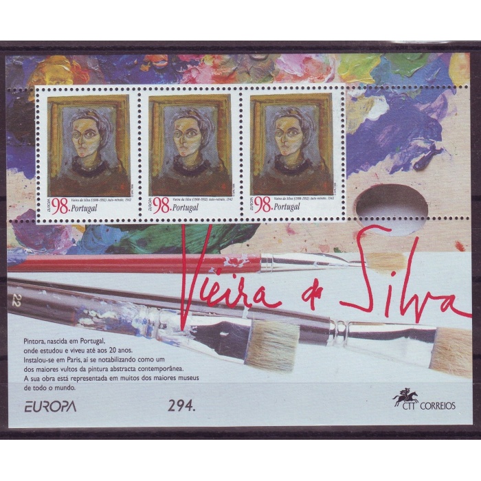 AVRUPA CEPT-1996 MADEIRA-DAMGASIZ MNH BLOK-MICHEL KD: 8 EURO