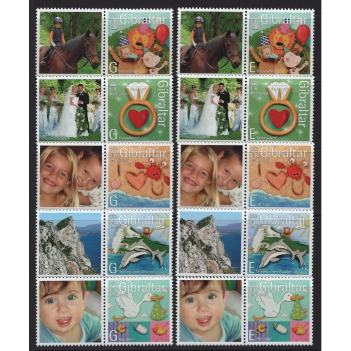 TEBRİK PULLARI-2007 GIBRALTAR-DAMGASIZ MNH TAM SET-NOMİNAL: £4.60