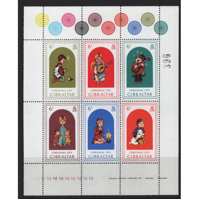 NOEL-1975 GIBRALTAR-DAMGASIZ MNH BLOK