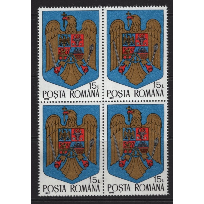 ARMALAR-1992 ROMANYA-DAMGASIZ MNH 4LÜ BLOK TAM SET