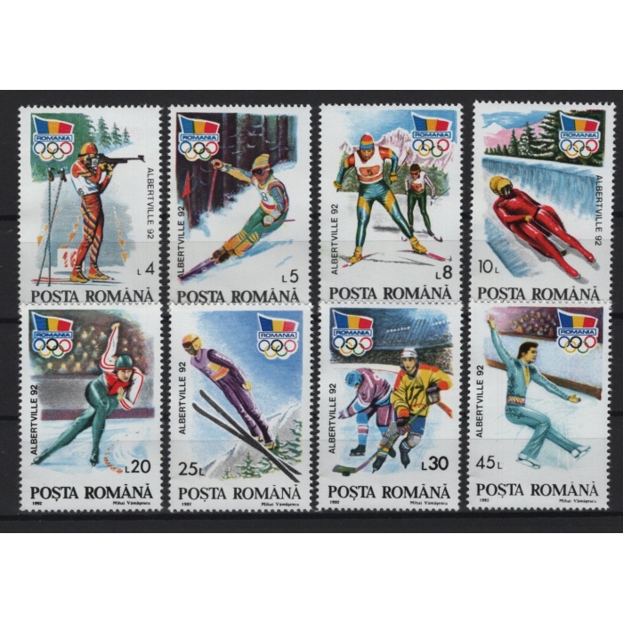 KIŞ OLİMPİYATLARI-1992 ROMANYA-DAMGASIZ MNH TAM SET