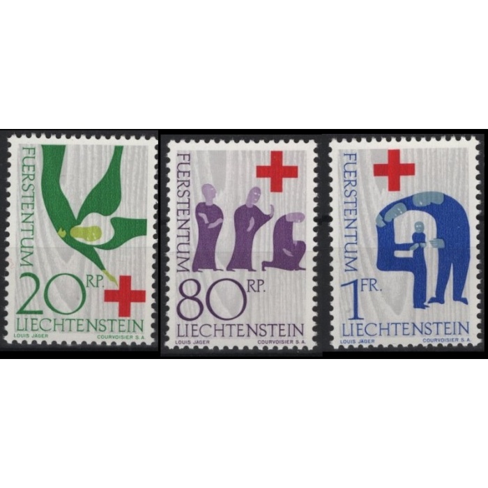 KIZILHAÇ-1963 LIECHTENSTEIN-DAMGASIZ MNH TAM SET