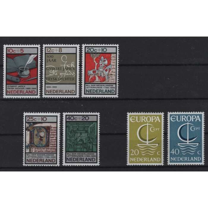 FARKLI TEMALAR-KİTAP-1966 HOLLANDA-DAMGASIZ MNH TAM SET