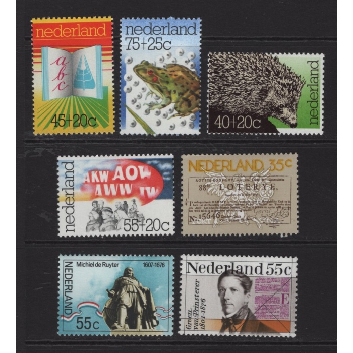 FARKLI TEMALAR-1976 HOLLANDA-DAMGASIZ MNH TAM SET