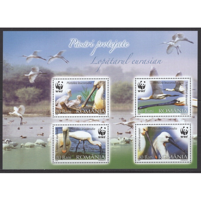 KUŞLAR-2006 ROMANYA-DAMGASIZ MNH BLOK