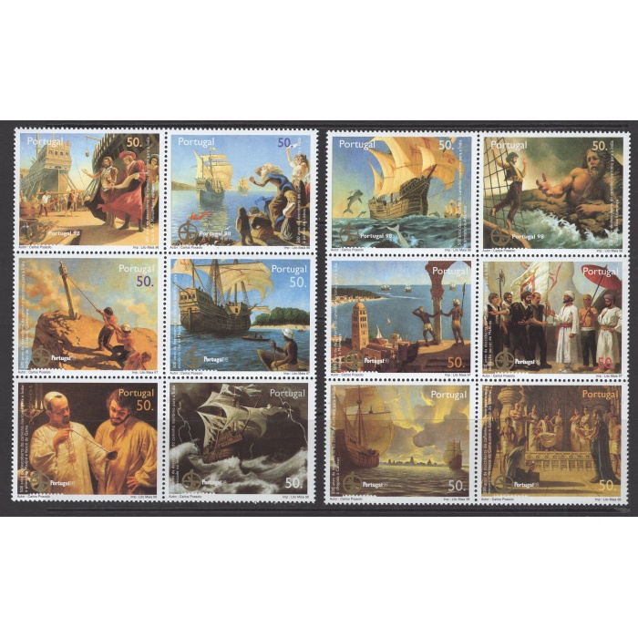 GEMİLER-TABLOLAR-1998 PORTEKİZ-DAMGASIZ MNH TAM SET