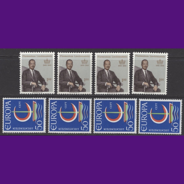 KRALİYET-AVRUPA CEPT-1966 LIECHTENSTEIN-4 ADET DAMGASIZ MNH TAM SET