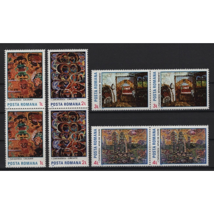 TABLOLAR-1985 ROMANYA-DAMGASIZ MNH PER TAM SET