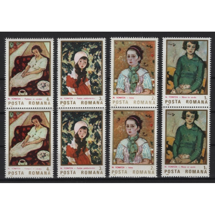 TABLOLAR-1986 ROMANYA-DAMGASIZ MNH PER TAM SET