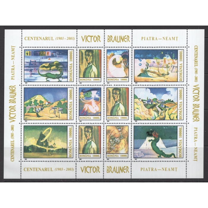 TABLOLAR-2003 ROMANYA-DAMGASIZ MNH KLEINBOGEN