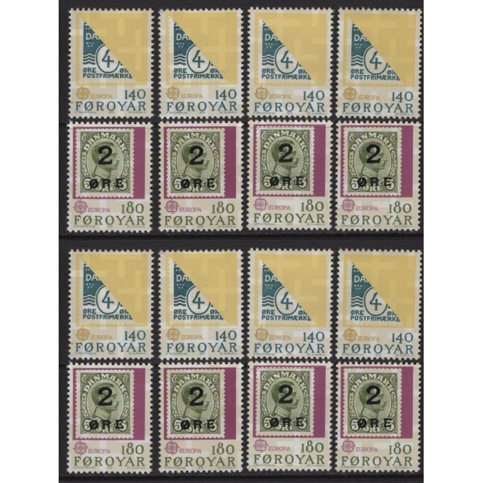 AVRUPA CEPT-1979 FAROE-8 ADET DAMGASIZ MNH TAM SET