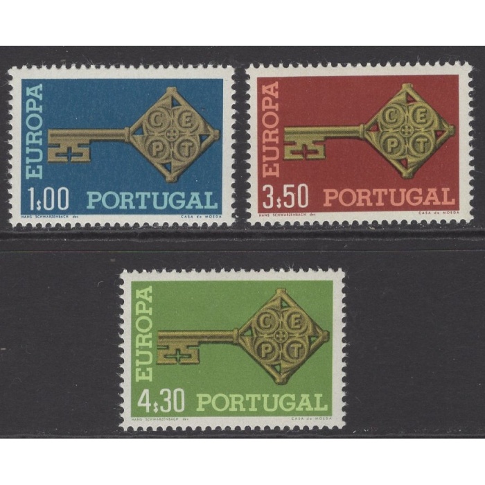 AVRUPA CEPT-1968 PORTEKİZ-DAMGASIZ MNH TAM SET-MICHEL KD: 28 EURO