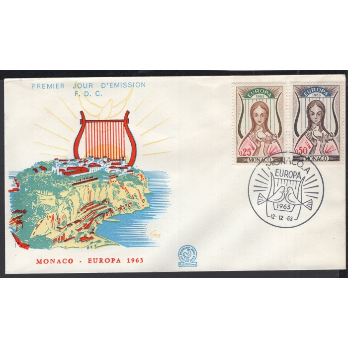 AVRUPA CEPT-1963 MONAKO-İLK GÜN ZARFI/ FDC