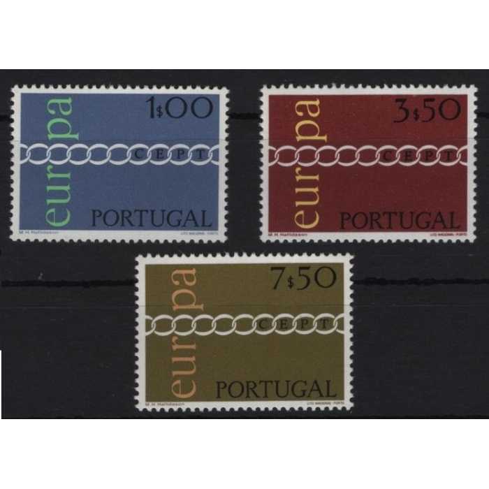 AVRUPA CEPT-1971 PORTEKİZ-DAMGASIZ MNH TAM SET-MICHEL KD: 30 EURO