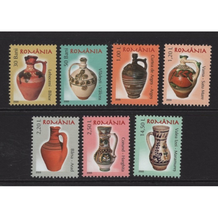 ÇÖMLEK SANATI-2005 ROMANYA-DAMGASIZ MNH TAM SET-YÜKSEK NOMİNAL