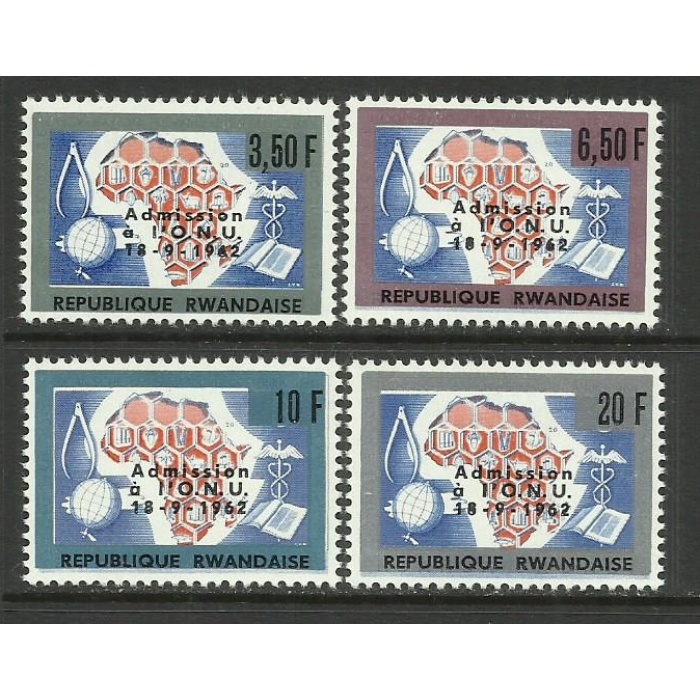 BİRLEŞMİŞ MİLLETLER-1963 RWANDA-DAMGASIZ MNH TAM SET