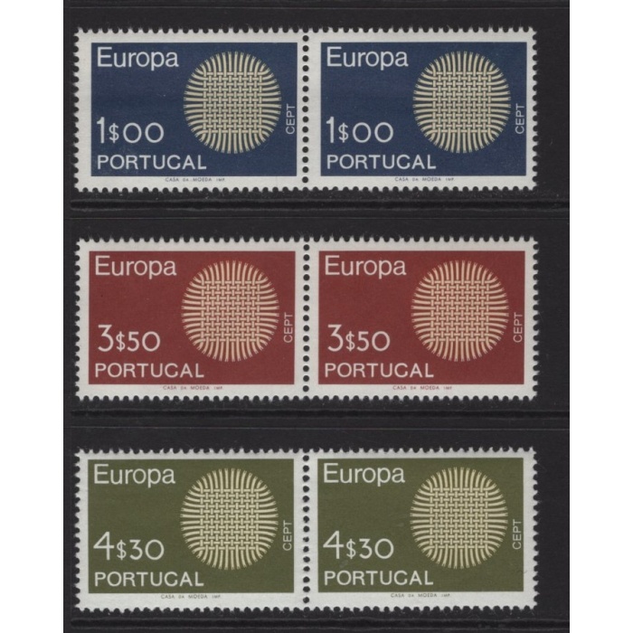 AVRUPA CEPT-1970 PORTEKİZ-DAMGASIZ MNH PER TAM SET-MICHEL KD: 60 EURO